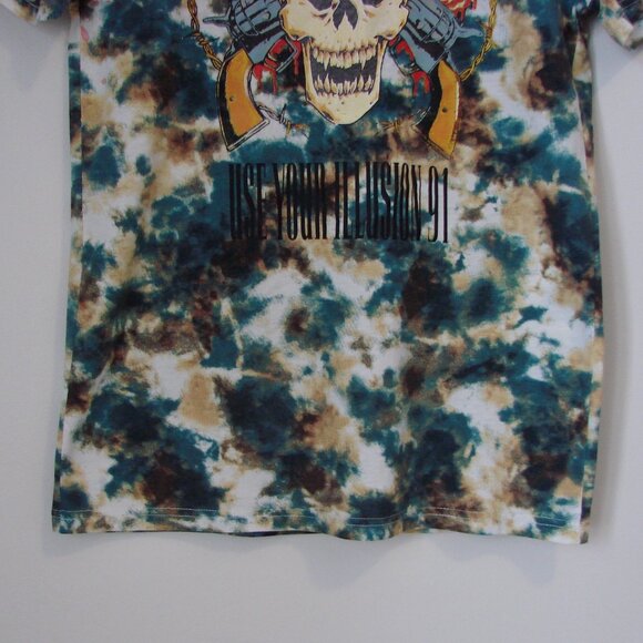 Guns N Roses Official Band Tee Shirt Use Your Illusion 1991 Tie Dye Size Small - Picture 8 of 12